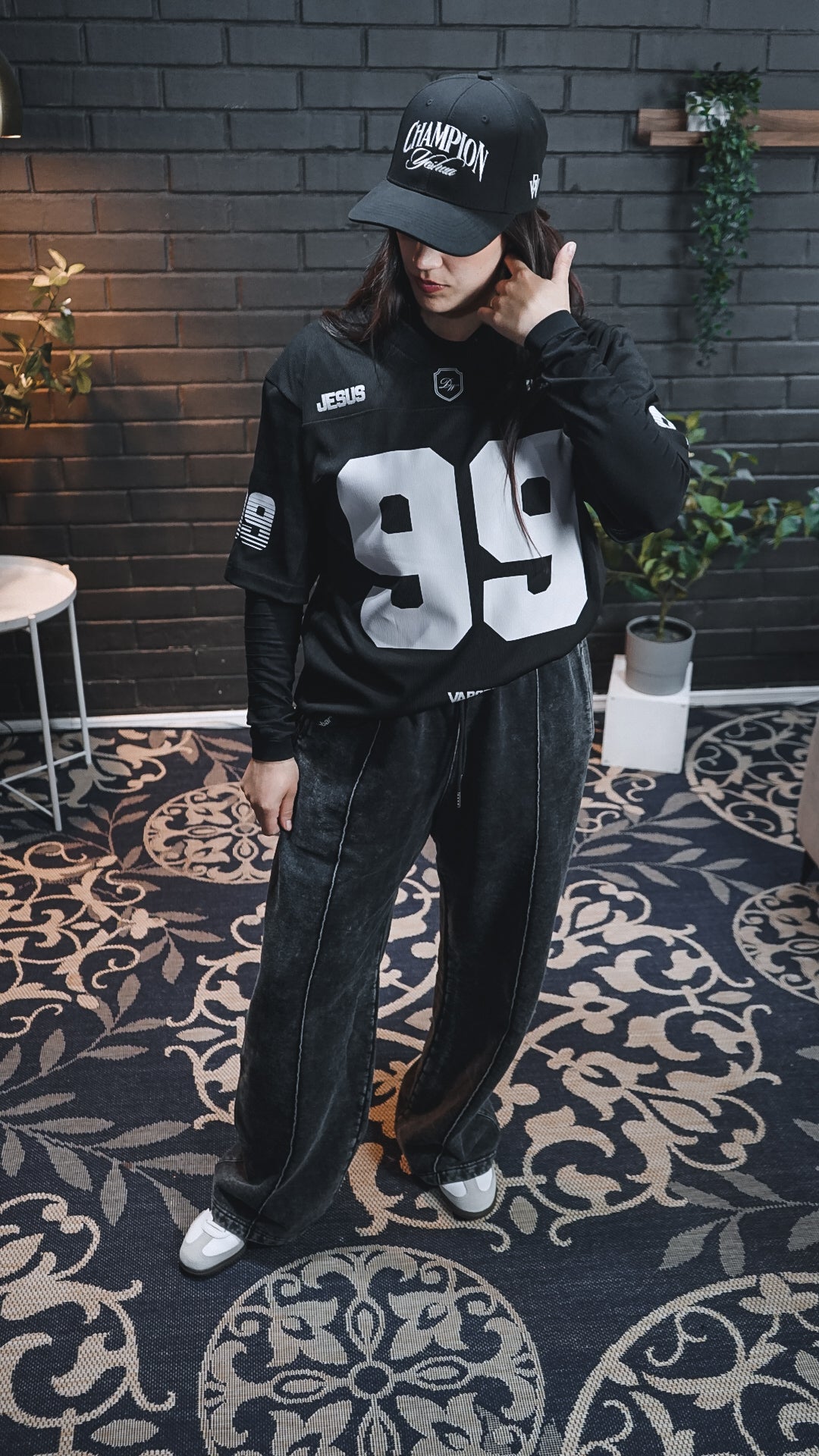 Jersey Oversize 99 Black + Baggy Pant Dabar