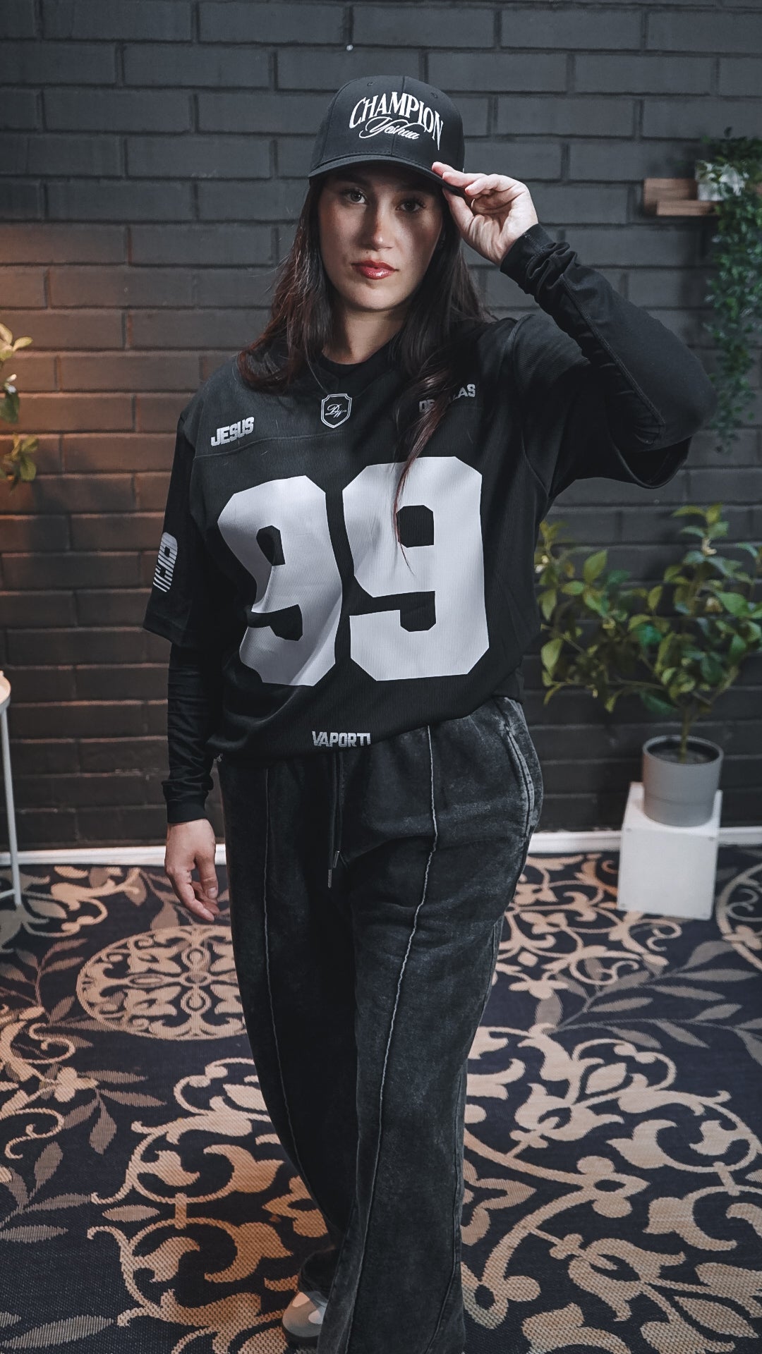 Jersey Oversize 99 Black + Baggy Pant Dabar