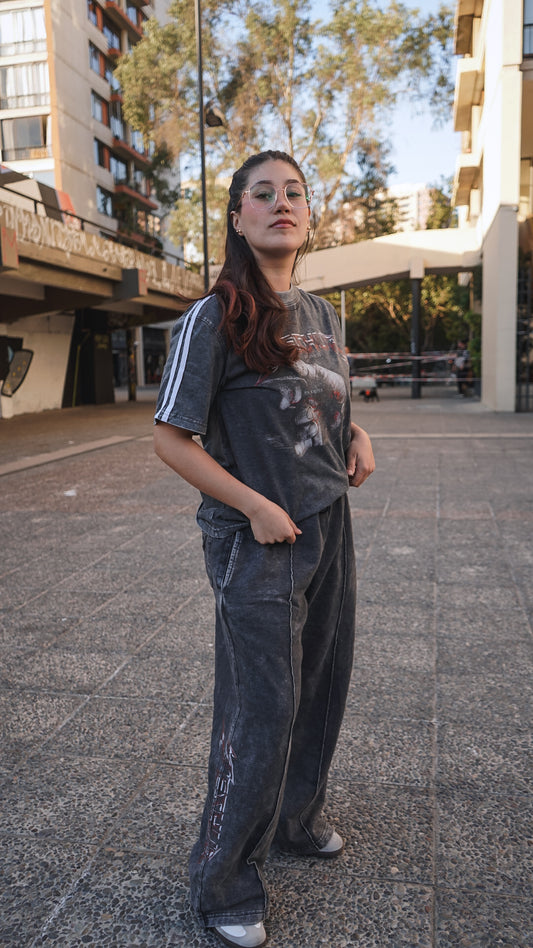 BAGGY SWEATPANTS STONEWASH GREY "ISAIAS 53"