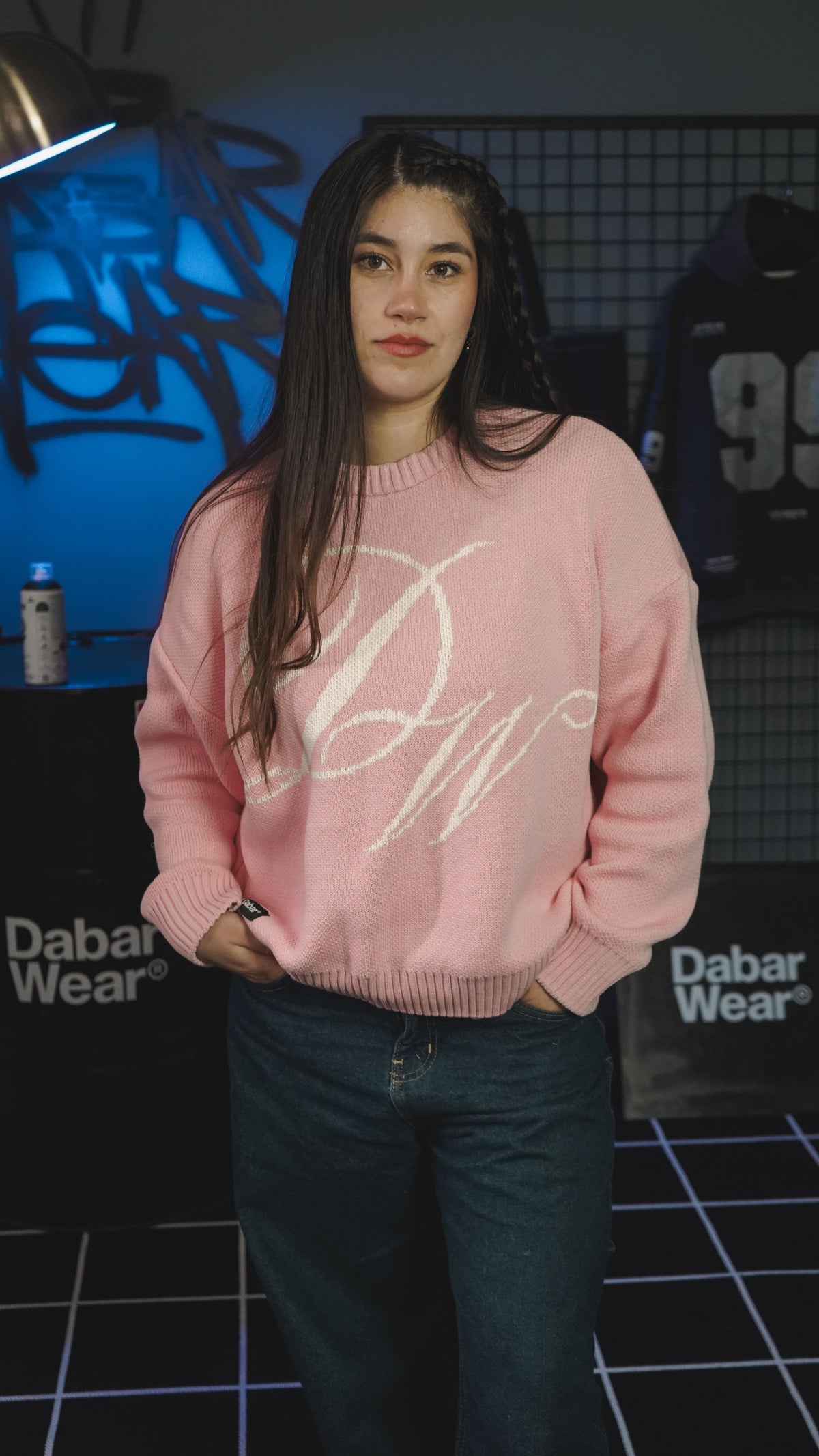 Sweater Black HEAVYWEIGHT "LOVE OVER FEAR" (Fit oversize)