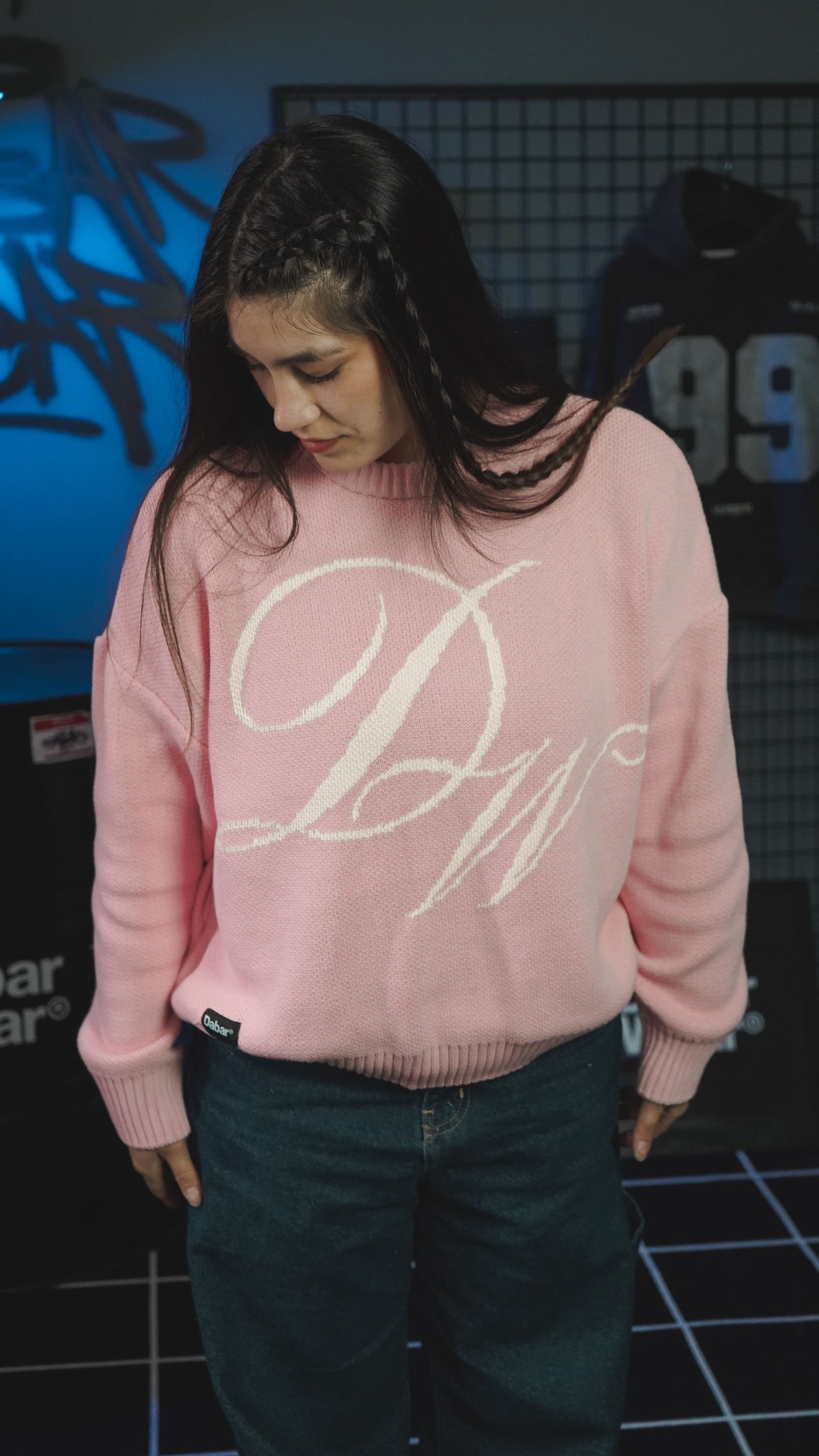 Sweater Black HEAVYWEIGHT "LOVE OVER FEAR" (Fit oversize)