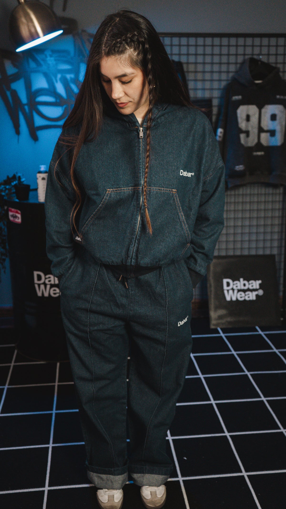 Denim Jacket Blue HEAVYWEIGHT "DABAR" (Fit Boxy)