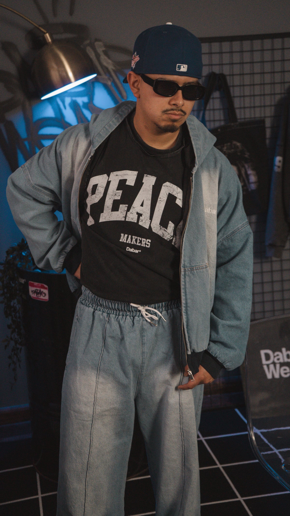 Denim Jacket Ice HEAVYWEIGHT "DABAR" (Fit Boxy)