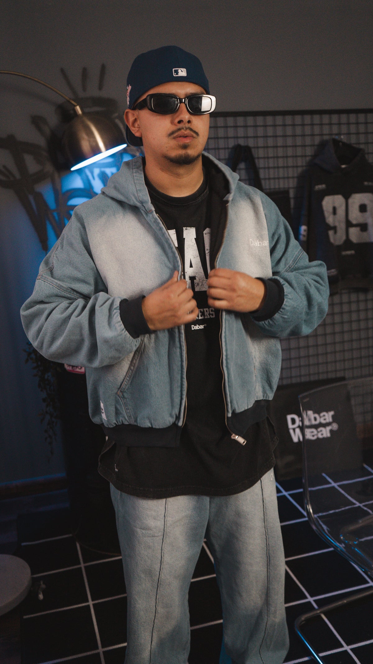 Denim Jacket Ice HEAVYWEIGHT "DABAR" (Fit Boxy)