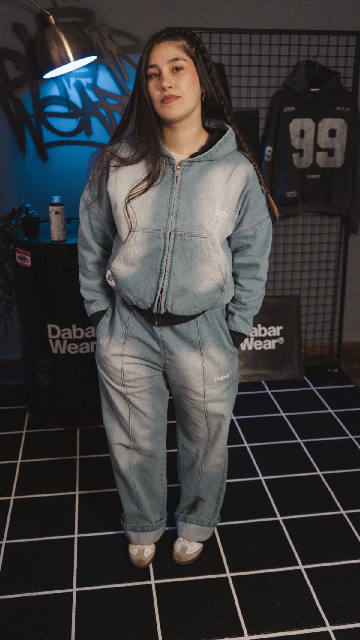 Denim Jacket Ice HEAVYWEIGHT "DABAR" (Fit Boxy)