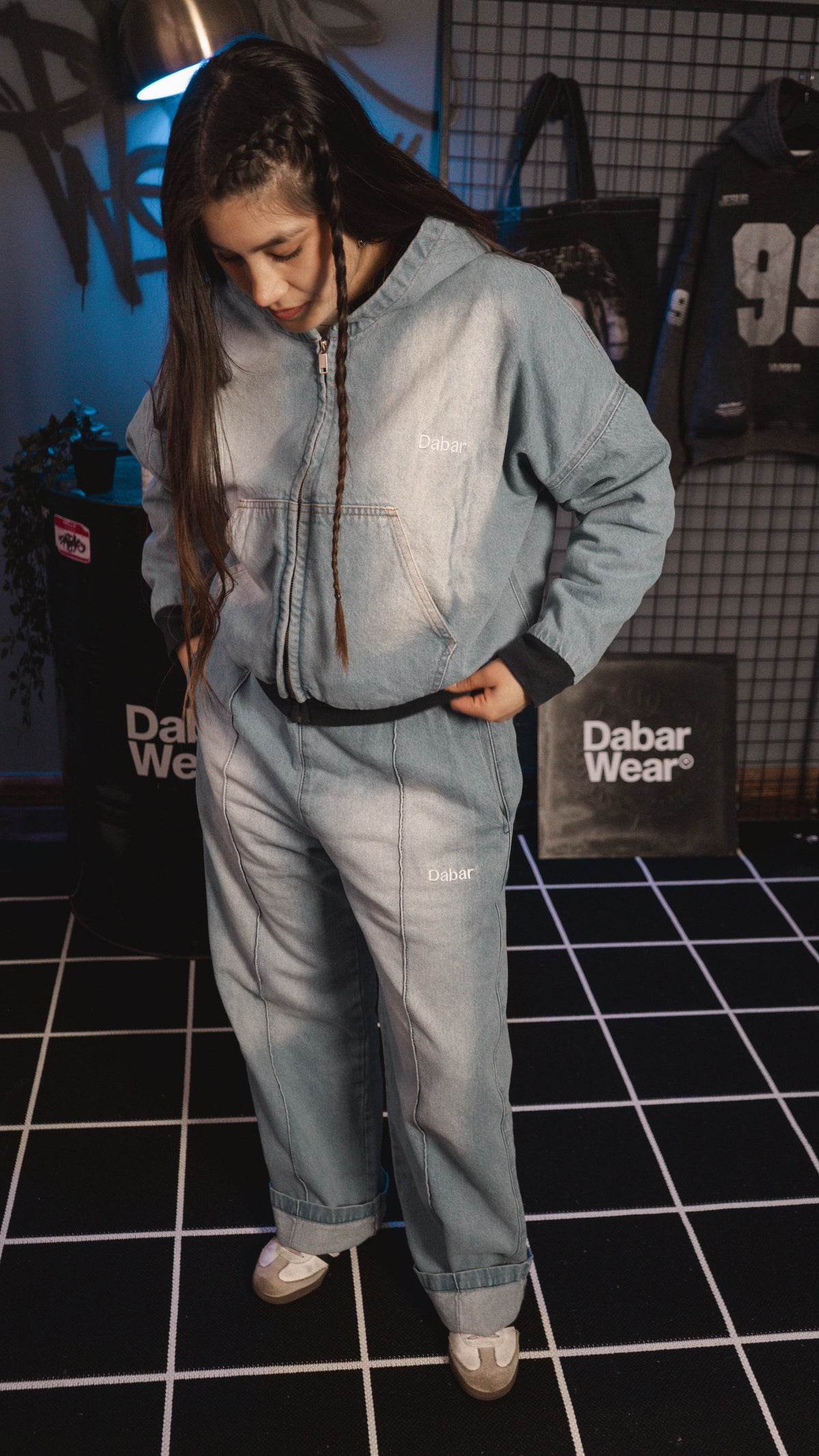 Denim Jacket Ice HEAVYWEIGHT "DABAR" (Fit Boxy)
