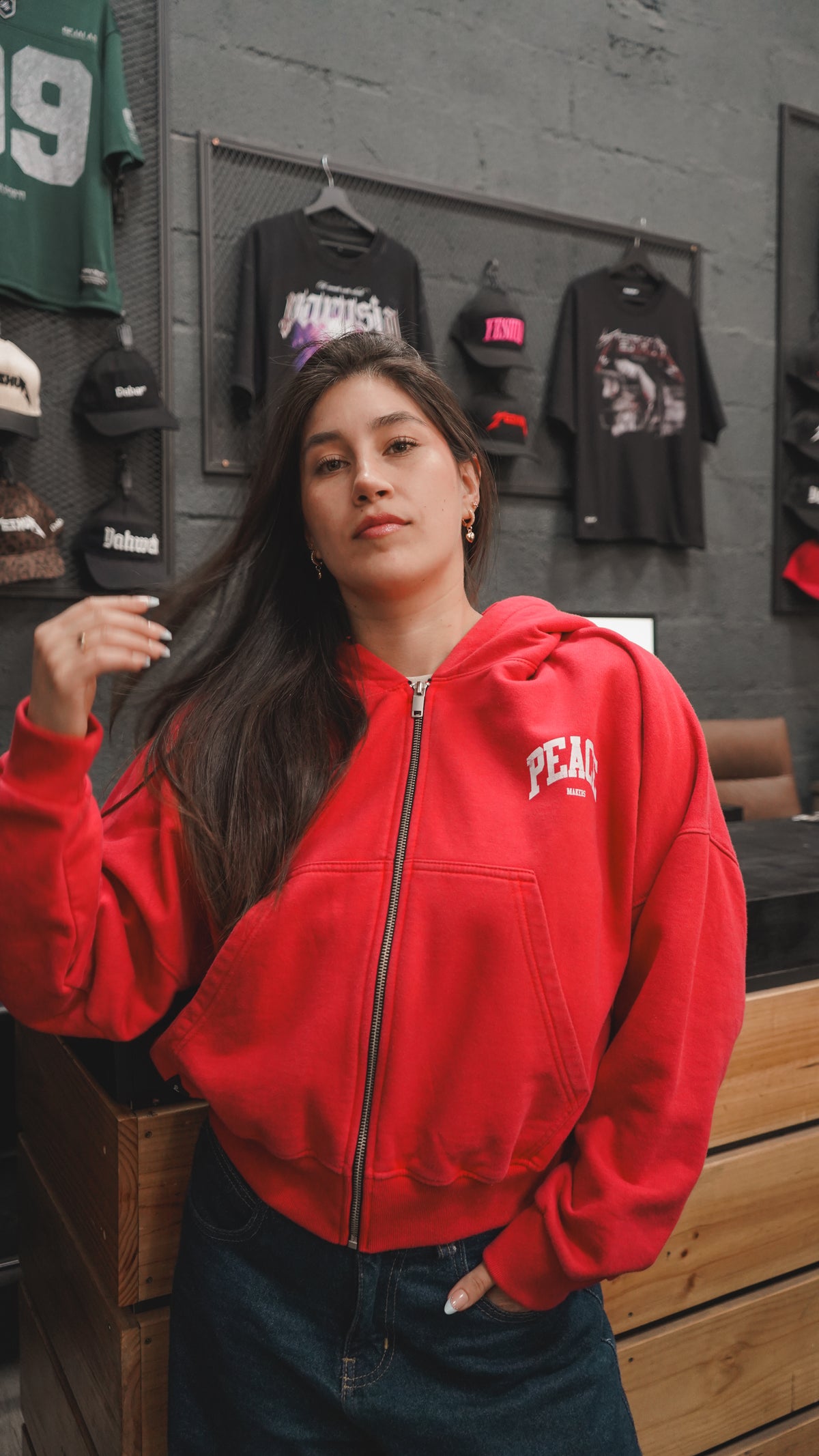 Hoodies Zipup COLORES (Fit Boxy)