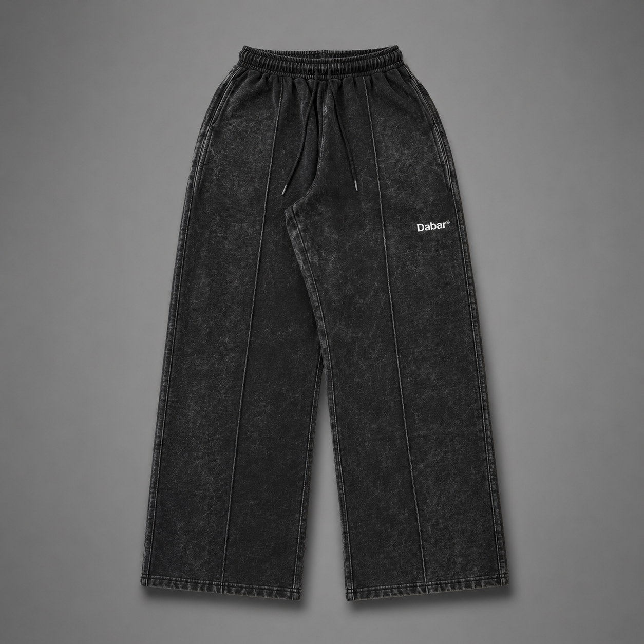 Baggy Pant Stonewash Black "DABAR®"