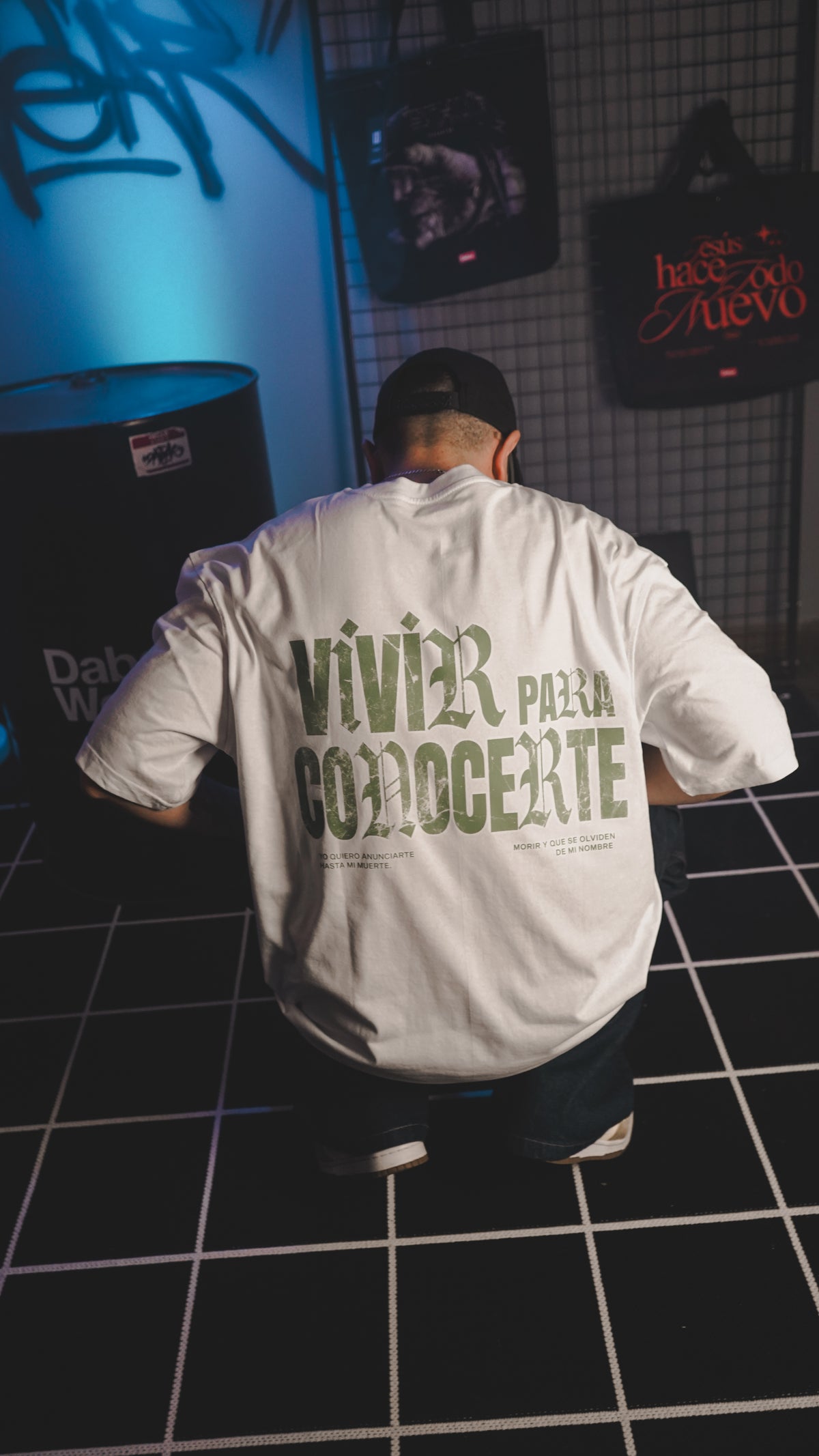Tshirt White "VIVIR PARA CONOCERTE" (Fit oversize)