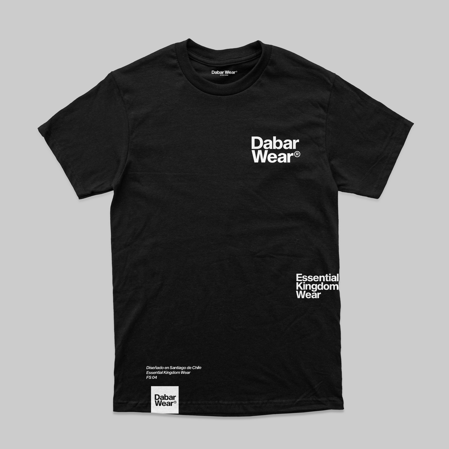 Tshirt Regular Big Logo DABARWEAR Black