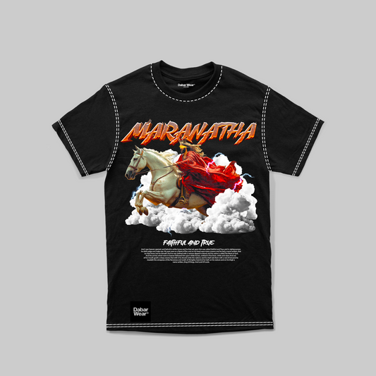 Tshirt Black Relaxed fit MARANATHA