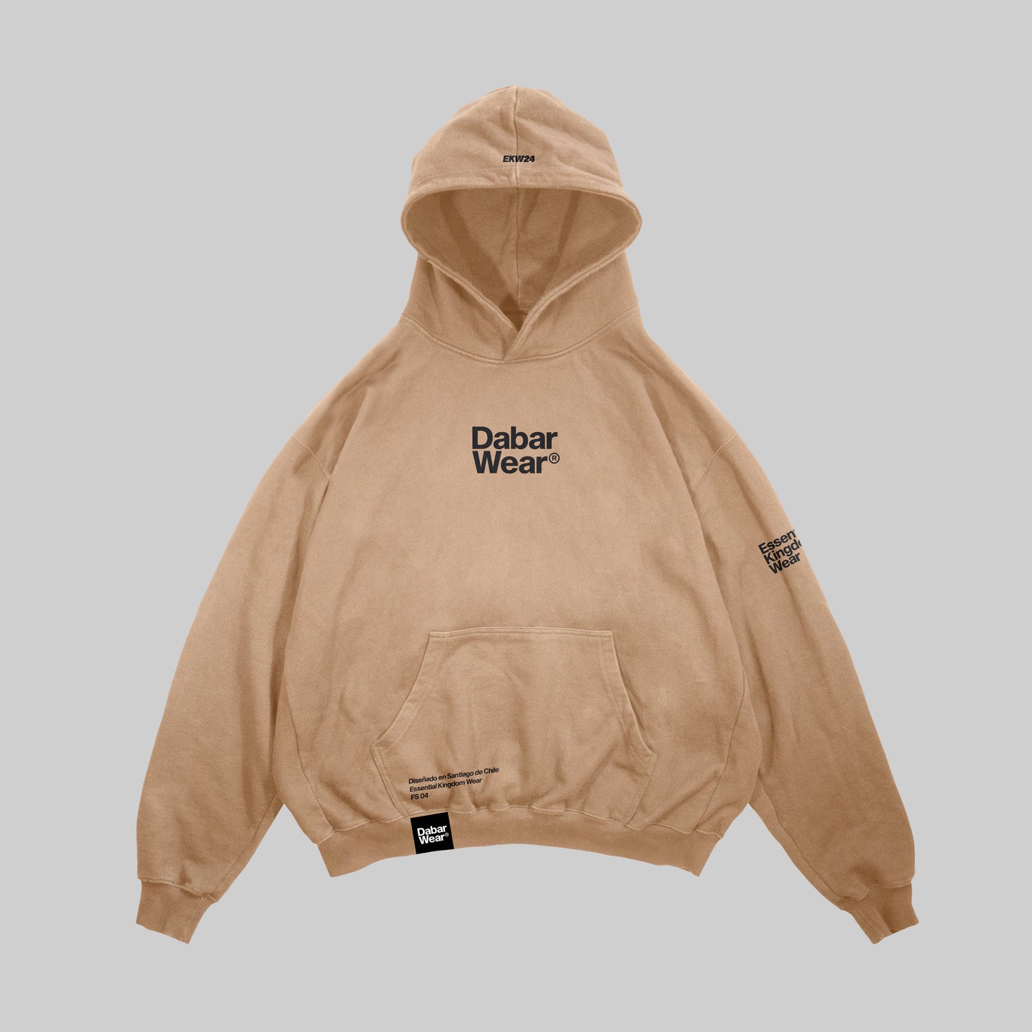 Hoodie Boxy Fit Worthy Beige