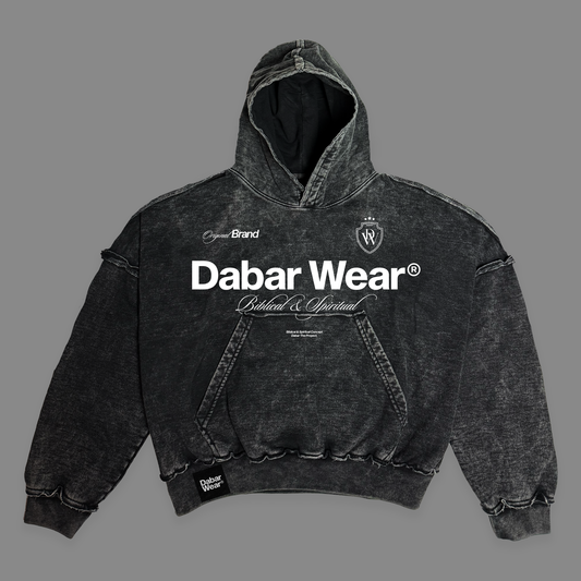 Hoodie Boxy Stone wash DABARWEAR BIBLICAL & SPIRITUAL