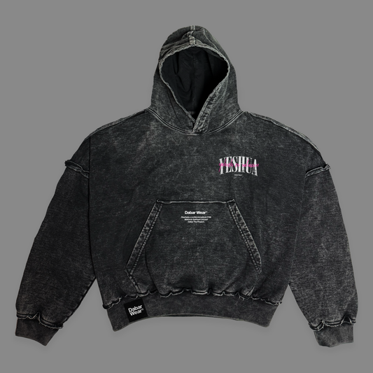 Hoodie Boxy Stone wash YESHUA