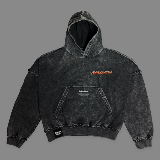 Hoodie Boxy Stone wash MARANATHA