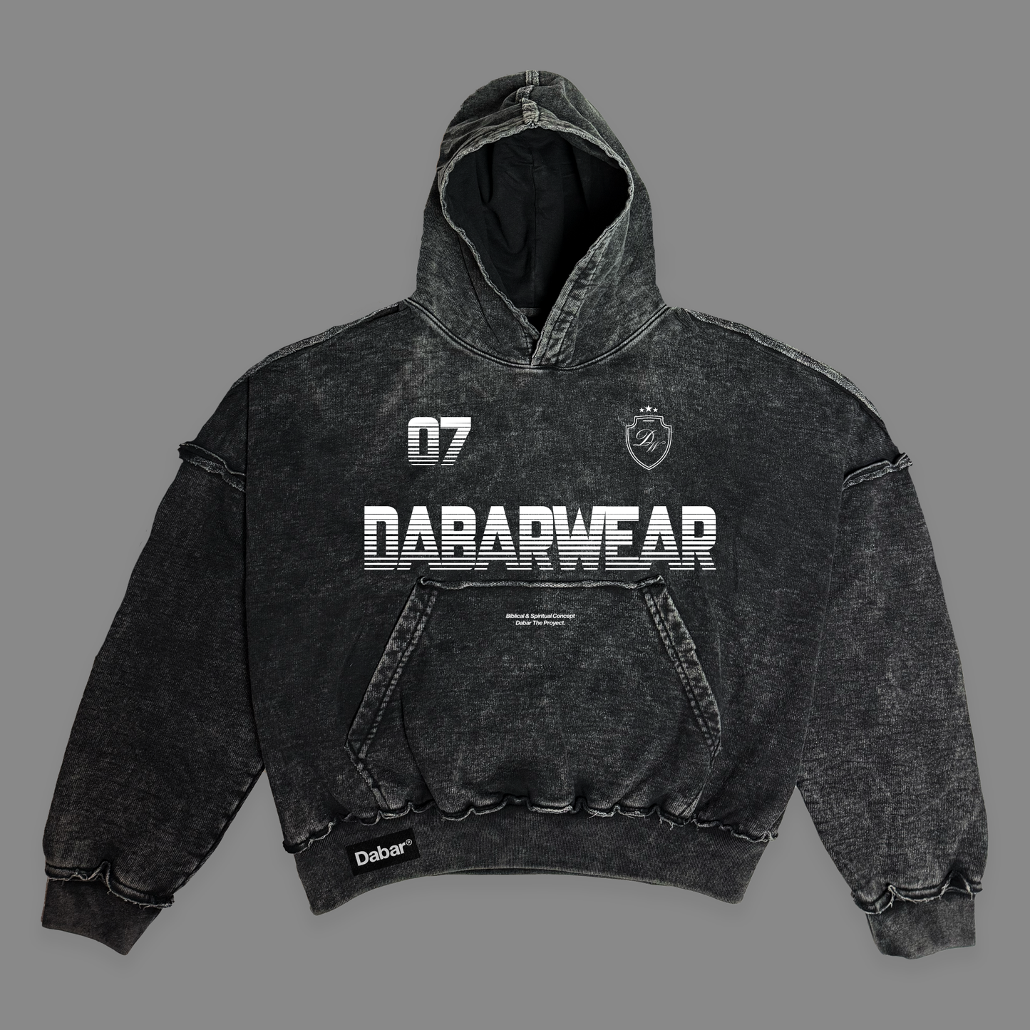 Hoodie Boxy Stonewash DABARWEAR