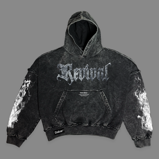 Hoodie Boxy Stonewash REVIVAL