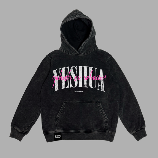 Hoodie Niño acid wash relaxed fit YESHUA