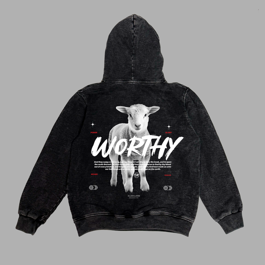 Hoodie Niño acid wash relaxed fit WORTHY