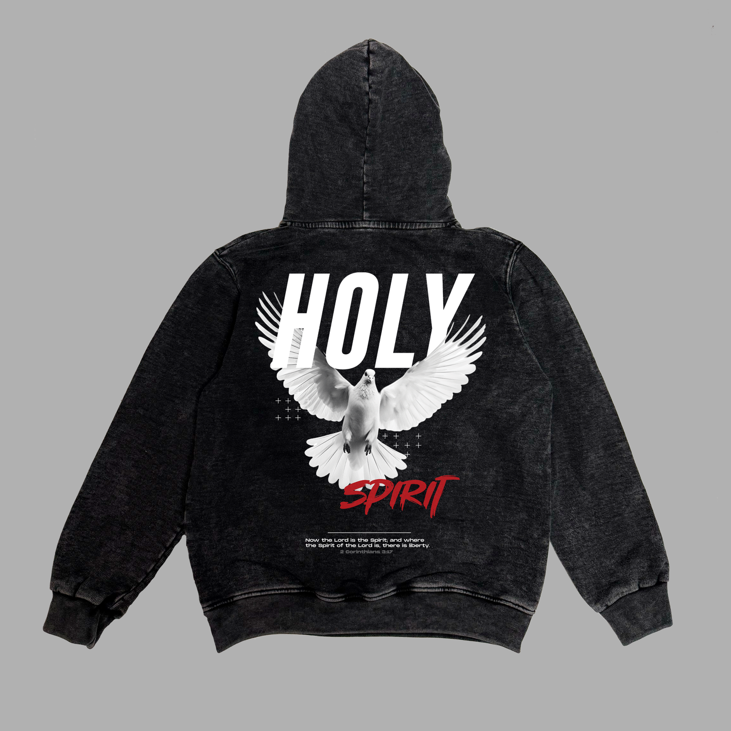 Hoodie Niño acid wash relaxed fit HOLY