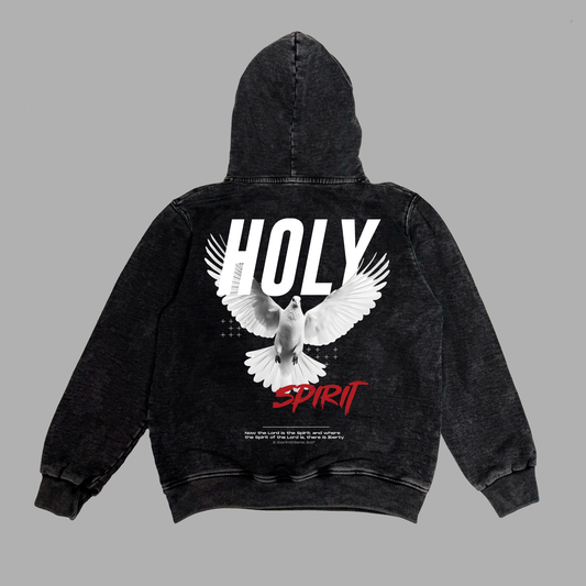 Hoodie Niño acid wash relaxed fit HOLY