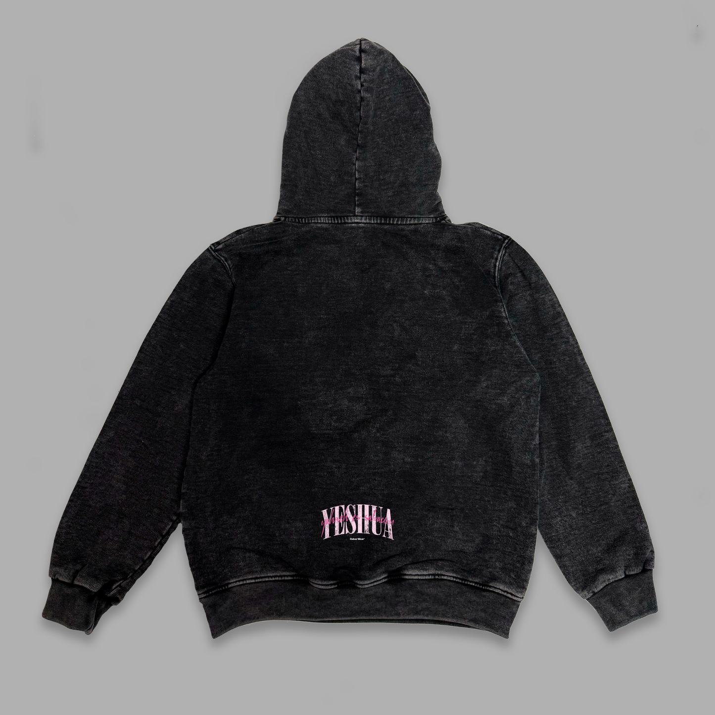 Hoodie Niño acid wash relaxed fit YESHUA PINK