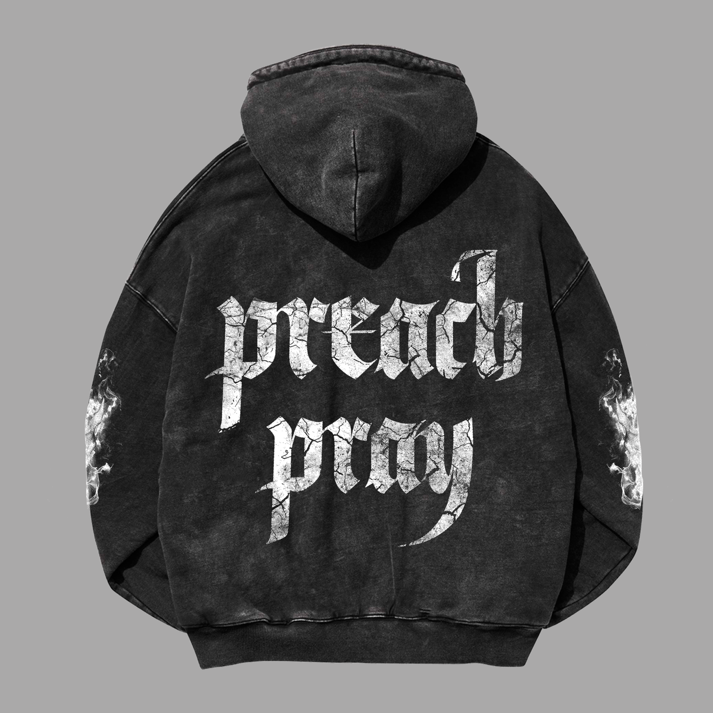 Hoodie Zipup Boxy acid wash REVIVAL