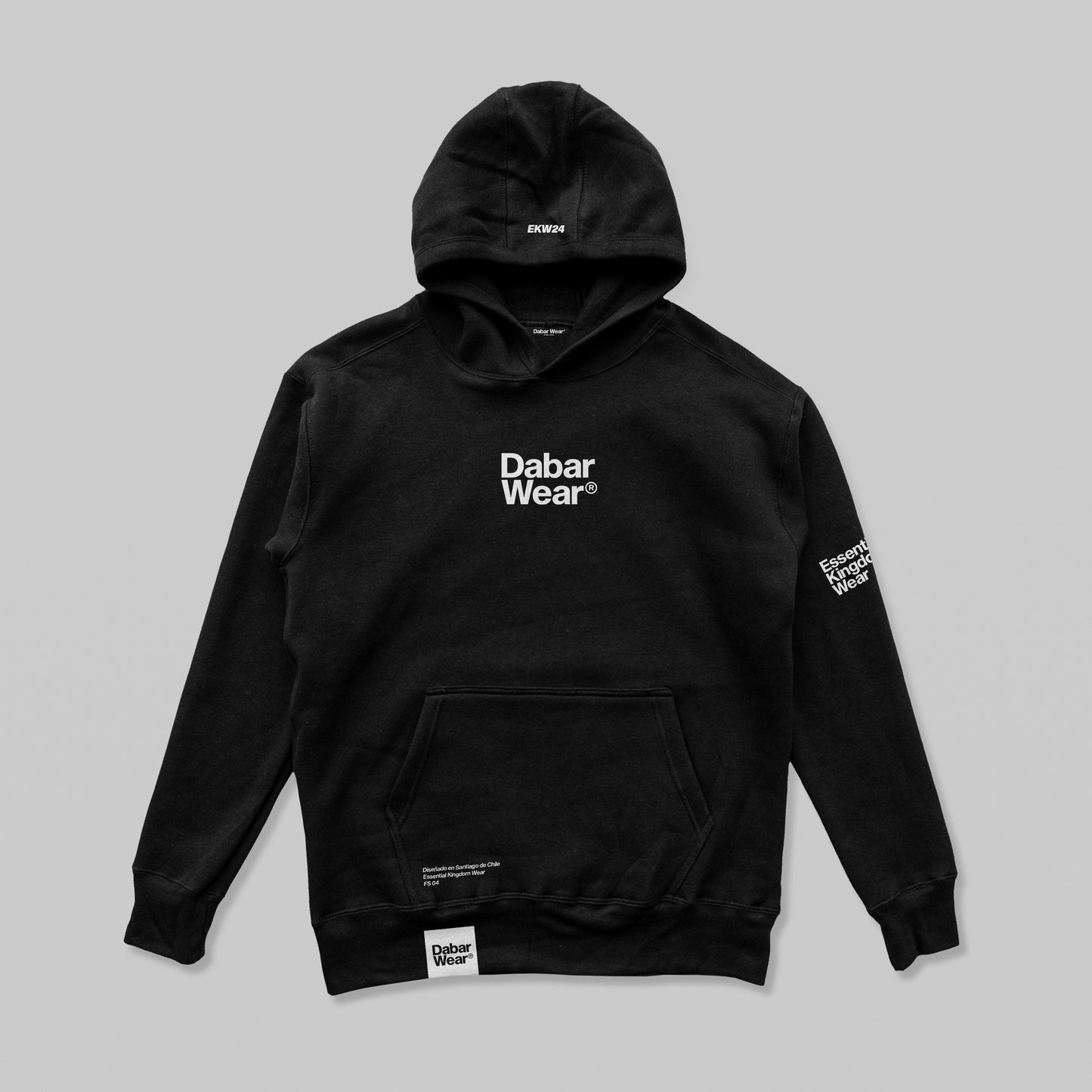 Hoddie Relaxed Worthy Black