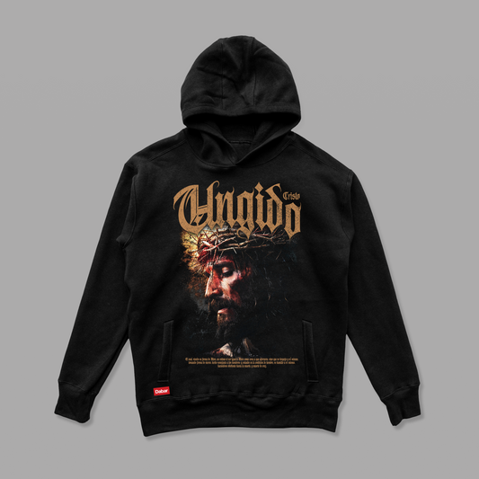 Hoodie relaxed negro UNGIDO
