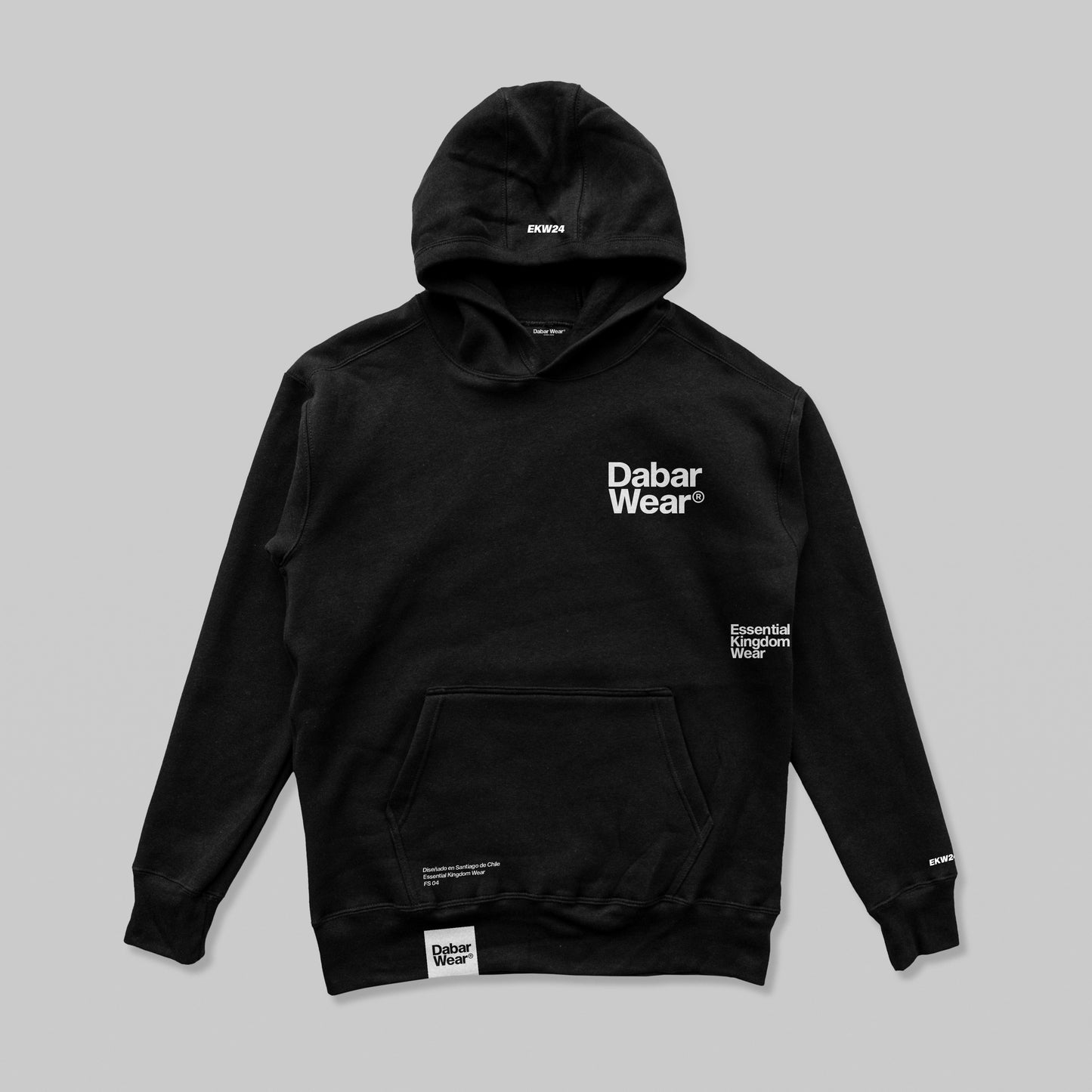 Hoodie Regular Big Logo Black