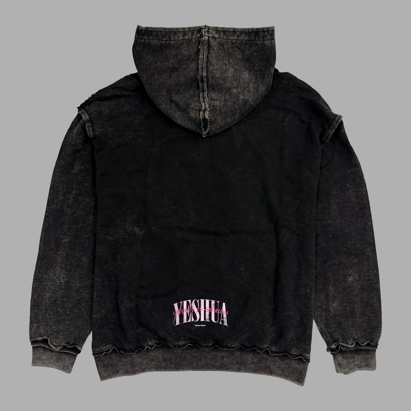 Hoodie Relaxed Stonewash Distressed YESHUA (Unisex)