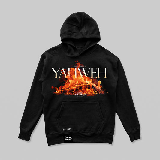 Hoodie Relaxed Fit YAHWEH Black