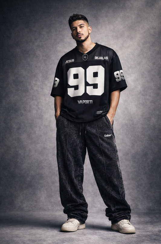 Jersey Oversize Black + Baggy Pant Dabar