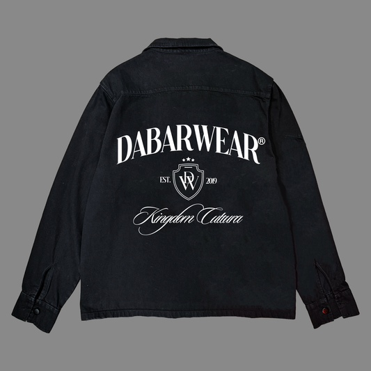 Overshirt Jeans negro lavado Relaxed Fit DABARWEAR KINGDOM CULTURA