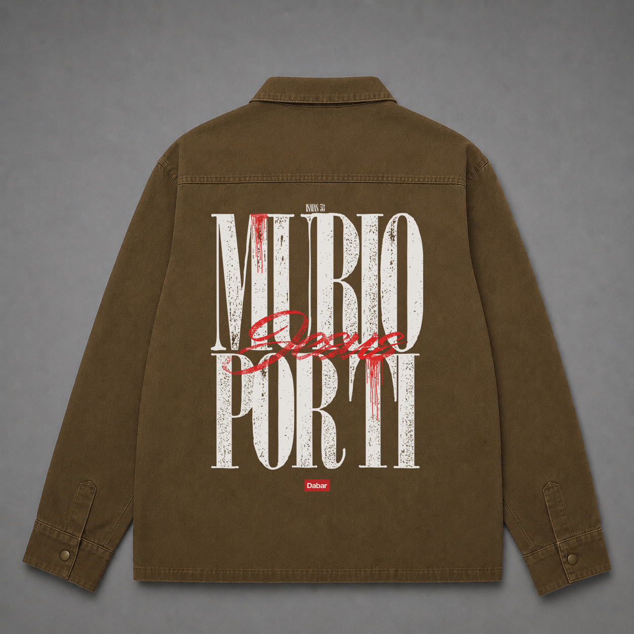 Overshirt Gabardina "MURIO POR TI" (Fit Relaxed)