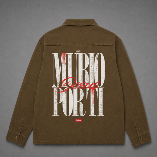 Overshirt Gabardina "MURIO POR TI" (Fit Relaxed)
