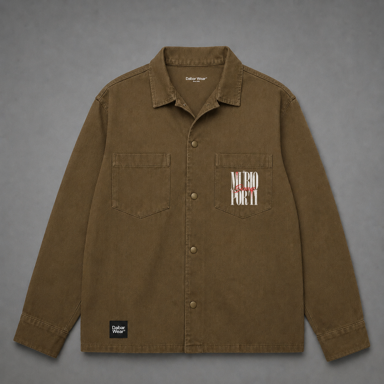 Overshirt Gabardina "MURIO POR TI" (Fit Relaxed)