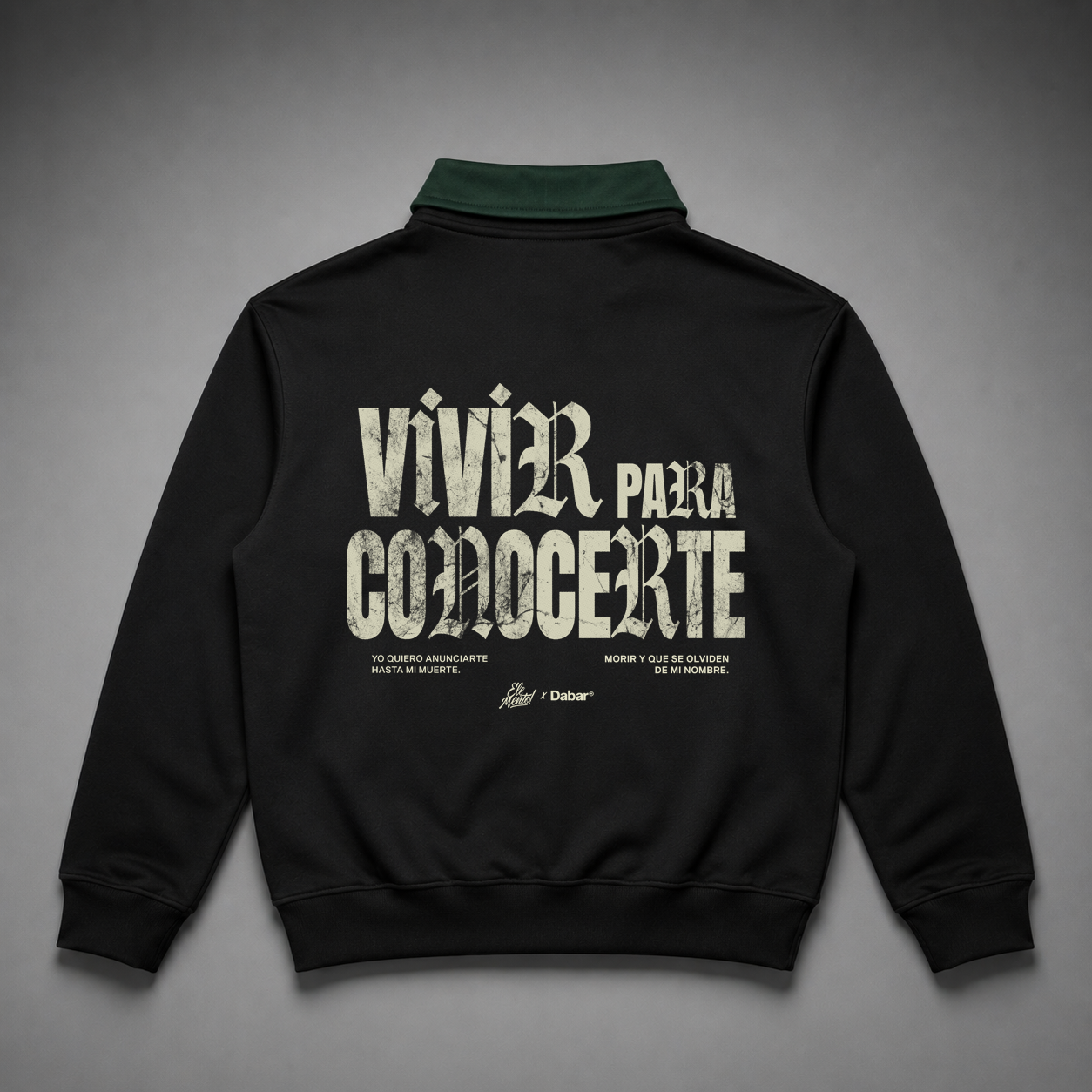 Polo Crewneck Green "VIVIR PARA CONOCERTE" (Fit Regular)