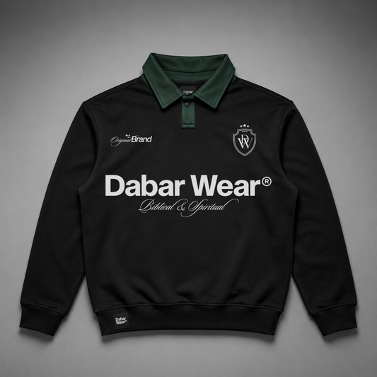 Polo Crewneck "DABARWEAR® Green ORIGINAL BRAND" (Fit Regular)