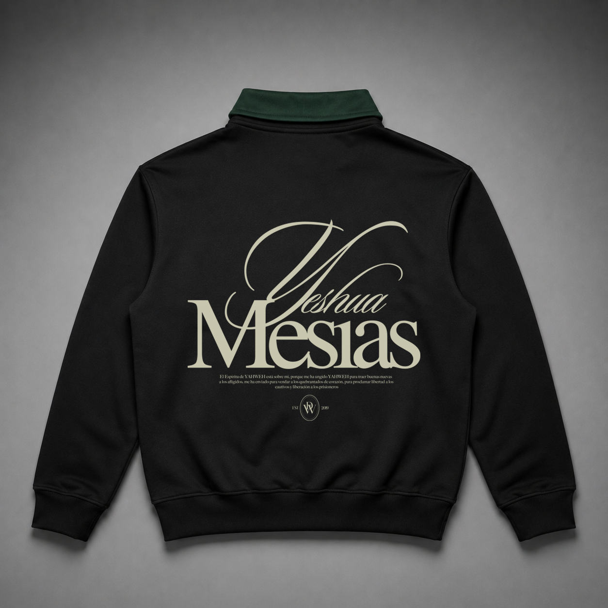Polo Crewneck green "MESIAS" (Fit Regular)