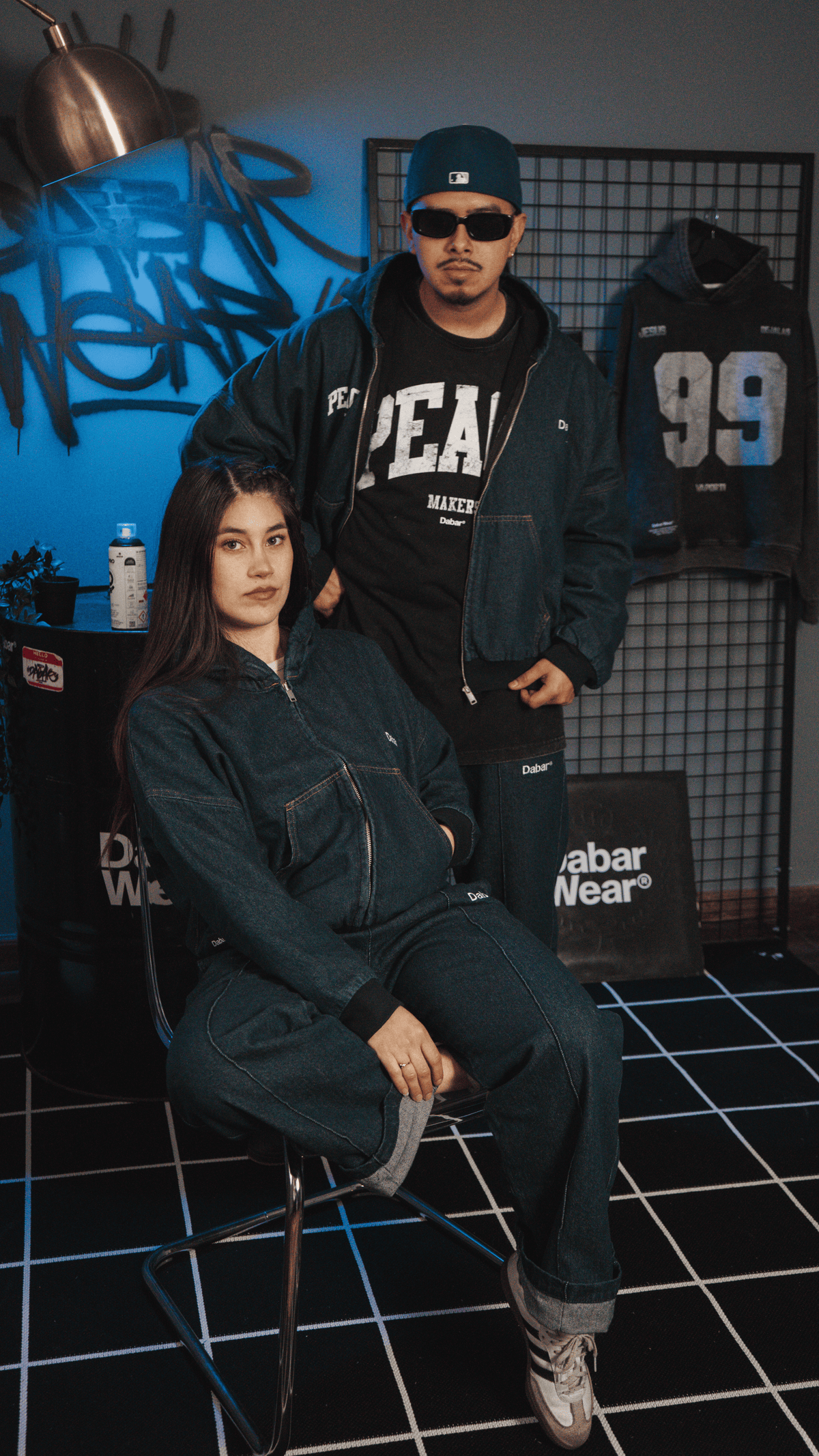 Denim Jacket Blue HEAVYWEIGHT "DABAR" (Fit Boxy)