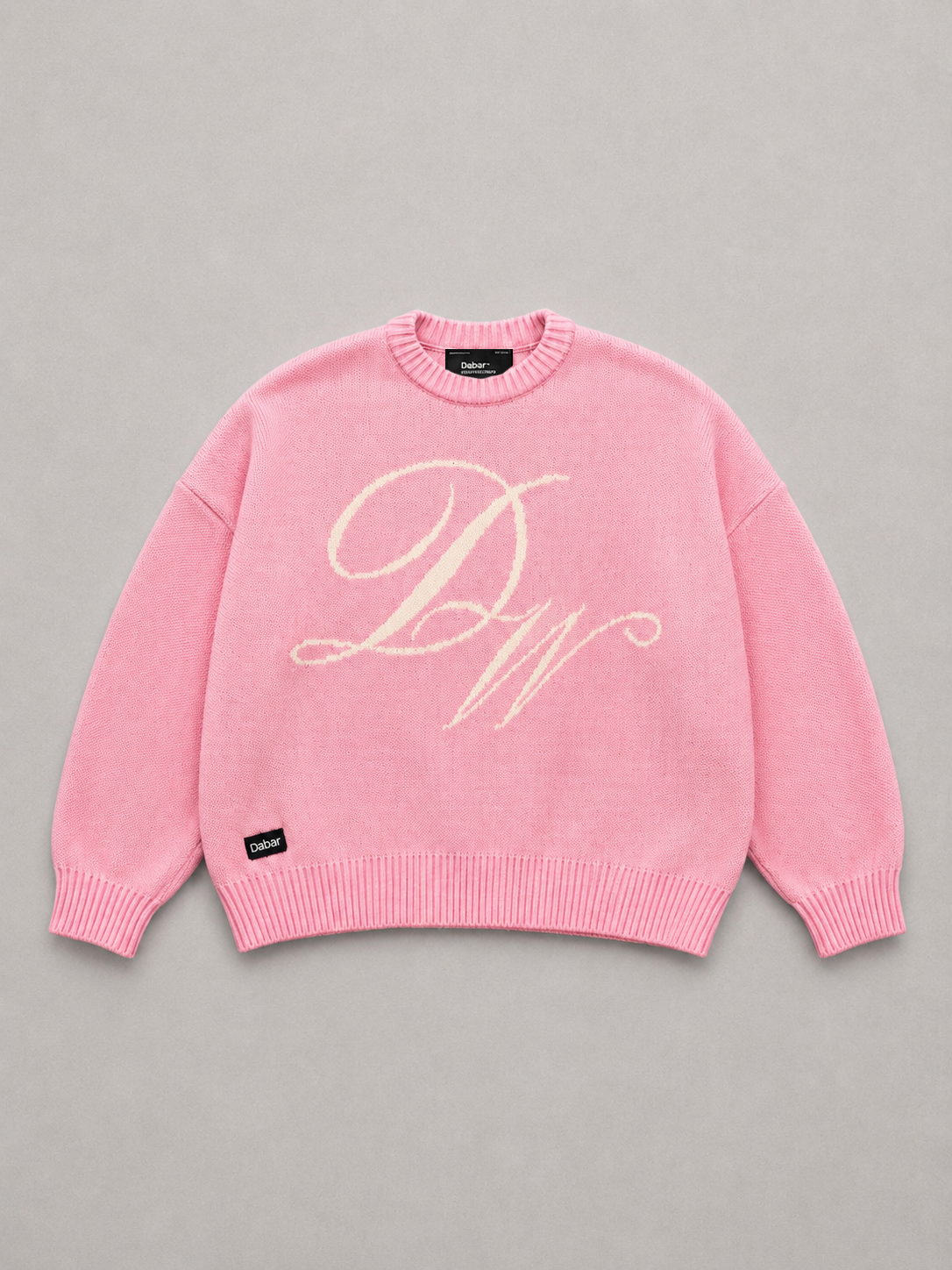 Sweater Pink HEAVYWEIGHT "LOVE OVER FEAR" (Fit oversize)