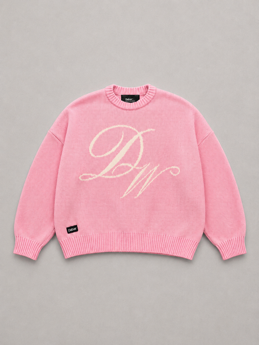 Sweater Pink HEAVYWEIGHT "LOVE OVER FEAR" (Fit oversize)