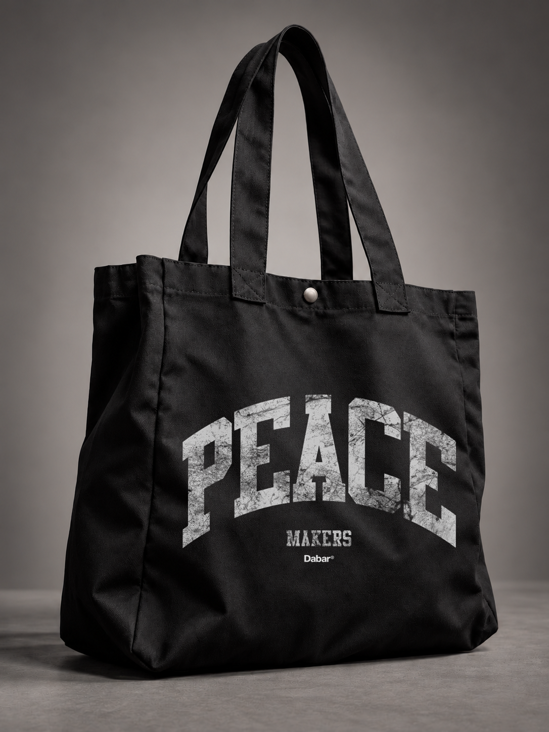 ToteBag Black "PEACEMAKERS" (Grande 45x41 cm)