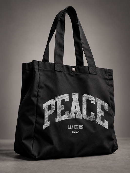 ToteBag Black "PEACEMAKERS" (Grande 45x41 cm)