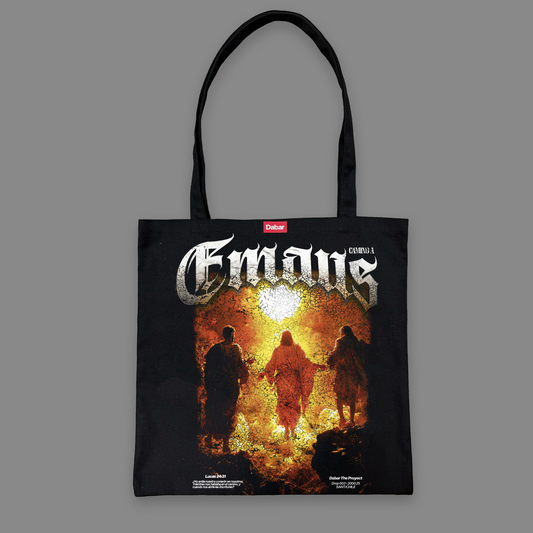 Tote Bag negra mediana EMAUS