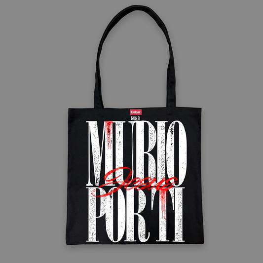 Tote Bag negra mediana MURIO POR TI