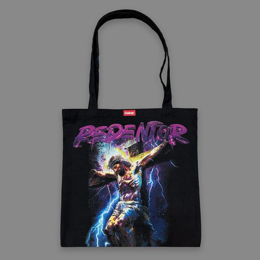Tote Bag negra mediana REDENTOR