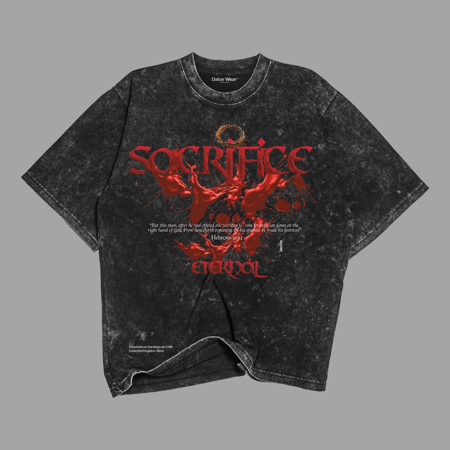 Tshirt Acid Wash Eternal Sacrifice