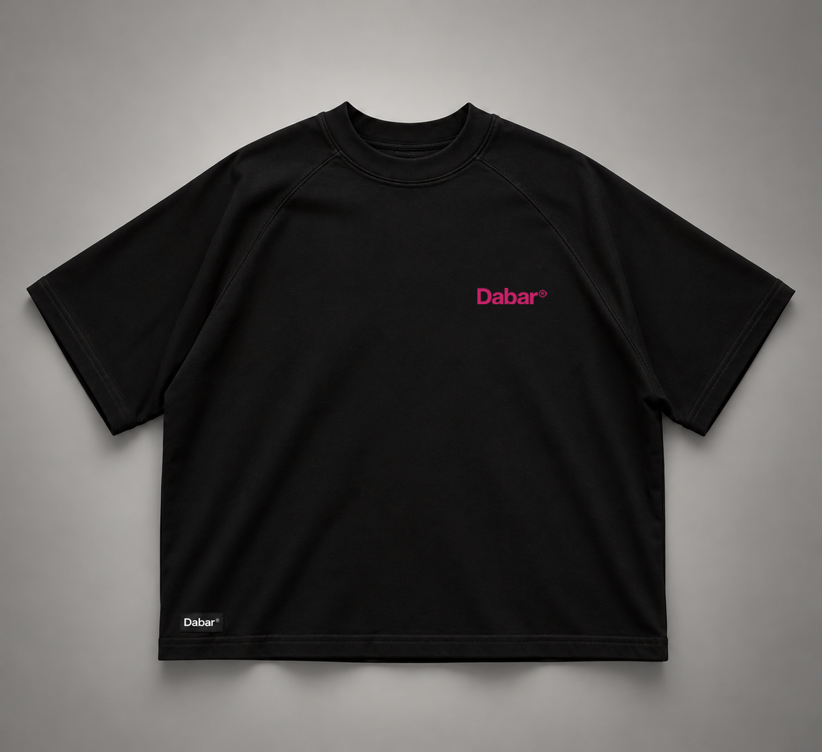 Tshirt Unisex Raglan Boxy Black "JESUS IS LOVE" (Fit boxy)